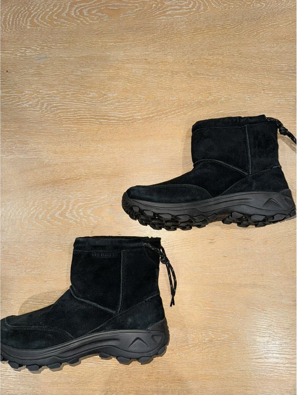 NEW MERRELL WINTER PULL ON Suede Boot J004555 Black MENS SZ 10.5